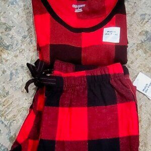 OLD NAVY Plaid Pajama Set, Size: Small